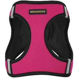 Шлея BronzeDog Sport Vest для собак з нейлону, неопрену і 3D сітки, рожевий, 42-47 см