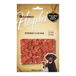 Ласощі Flamingo для собак, кубики з качки, 75 г