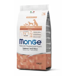 Сухий корм MONGE DOG All breeds Adult лосось з рисом, 2.5 кг
