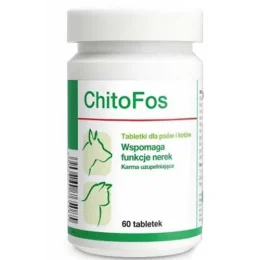 Таблетки Dolfos ChitoFos для підтримки функції нирок для собак і котів, 60 таб, 60 г