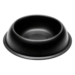 Ferplast Mira KC 78 Bowl Black металева пофарбована миска для собак і кішок, чорна, 28 см