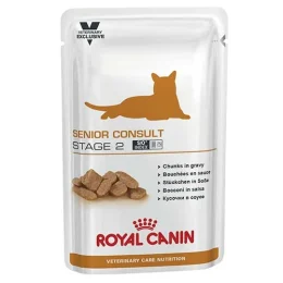 Вологий корм Royal Canin Senior Consult Stage 2 для кішок від 7 років мають видимі ознаки старіння, 100 г