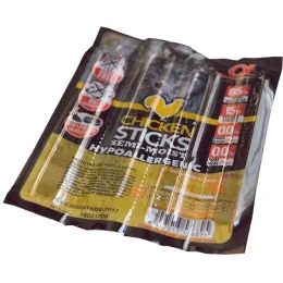 Напіввологі ласощі для собак Alpha Spirit DOG Sticks Chicken, палички з куркою, 4 шт, 40 г