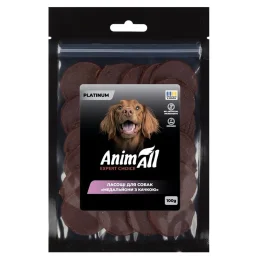 Лакомства AnimAll Platinum Медальоны с уткой для собак, 100 г