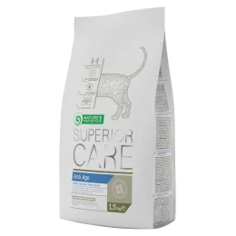 Сухий корм Natures Protection Anti Age Cat для збільшення життєздатності котів, 1.5 кг