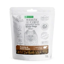 Беззернові ласощі Nature's Protection Superior Care White Dogs Mobility&Joint Health для дорослих собак, ягня, 150 г