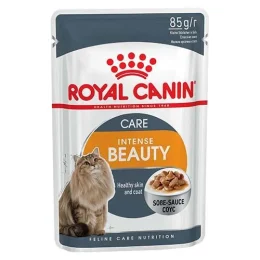 Вологий корм Royal Canin Intense Beauty для кішок з проблемної шерстю, шматочки в соусі, 85 г