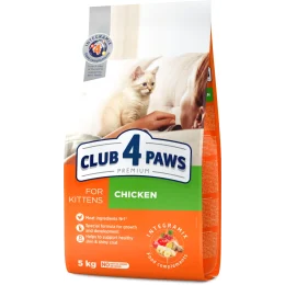 Сухий корм Клуб 4 Лапи Premium For Kittens для кошенят, з куркою, 5 кг