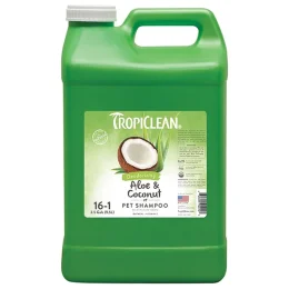 Шампунь TropiClean Aloe & Coconut Pet "Алое і кокос" для собак і котів, 9,5 л