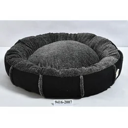 Лежак Animall Mary Velvet для собак та котів, розмір S, 56×56×15 см, чорний