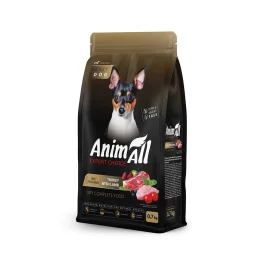 Сухий корм AnimAll для дорослих собак малих порід, зі свіжою індичкою та ягням, 700 г