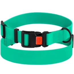 Нашийник BronzeDog Active, для собак, водовідштовхувальний, фастекс пластик, зелений, 43-66×2.5 см
