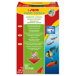 Sera Super Carbon наповнювач для фільтрів, 250 г