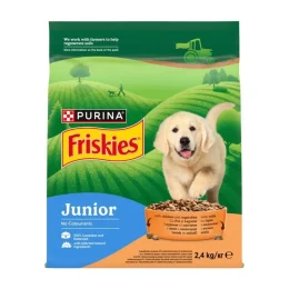 Сухий корм Purina Friskies Junior для цуценят, з куркою, овочами та молоком 2.4 кг