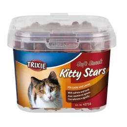 Ласощі Trixie Kitty Stars для котів, лосось з ягнятком, 140 г
