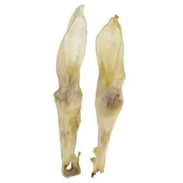 Ласощі для собак, кроляче вухо сушене, біле, 20 г, 20 см