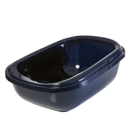 Туалет Moderna Mega Tray для кішок, з бортиком, кобальт синій, 66 х 49 х 27 см