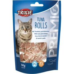 Ласощі Trixie для котів, роли з тунцем і куркою, 50 г