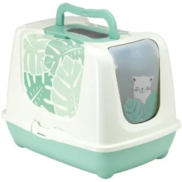 Туалет-будиночок, з вугільним фільтром Moderna Trendy Cat Eden, для кішок, зелений, 57 × 44 × 44 см