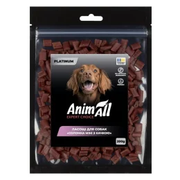 Лакомства AnimAll Platinum Соломка мини с уткой для собак, 200 г