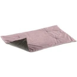 Двухгранна оксамитова підстилка Ferplast Baron 95 Blanket Purple-Grey для котів і собак, 95×60 см