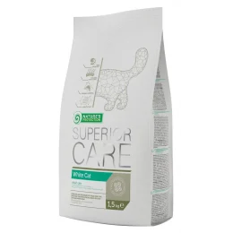 Сухий корм Natures Protection White Cat для білошерстий котів, 1.5 кг
