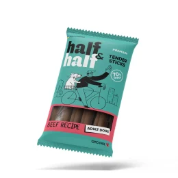 Ласощі Half&amp;Half для собак, у формі м'ясних паличок, яловичина, 100 г