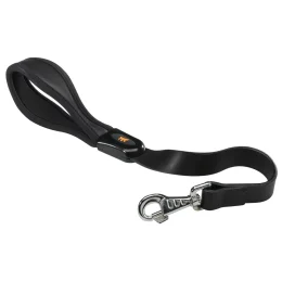 Шкіряний поводок Giotto GM25 / 60 Black для собак, 25 мм, 60 см