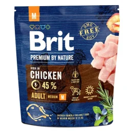 Сухий корм Brit Premium Dog Adult M, для собак середніх порід, 1 кг