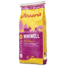 Сухий корм Josera Adult Miniwell для дорослих собак малих порід, з птахом, рисом і кукурудзою, 15 кг