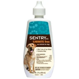 Краплі Sentry Earmite free з алое, проти вушного кліща, для собак, 25 мл