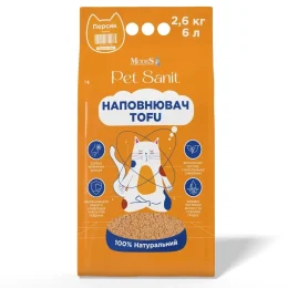 Наповнювач MODES PetSanit Tofu для котів, персик, 2.6 кг, 6 л