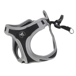 Шлея Croci Hiking Reflective для собак, нейлон, чорний, розмір M, 41-46 см