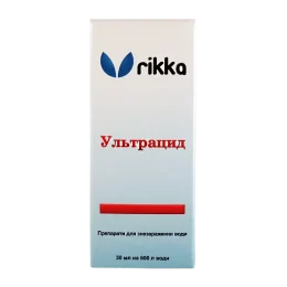 Засіб Rikka Ультрацід проти захворювань декоративних риб в прісноводних акваріумах, 30 мл (D-181)